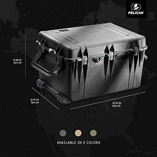 Pelican 1660 Case With Foam (Black) - color: Black, style: With Foam