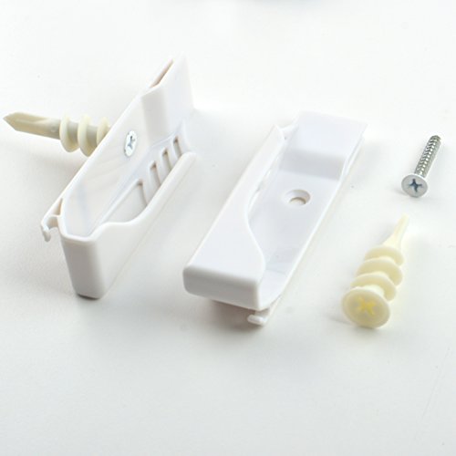 Dockem Koala Tablet Wall Mount - Screw-in Version: Universal Dock for iPads, iPad Air/Mini/Pro, Samsung Galaxy Tab/Notes, Android Tablets and More [White Brackets] - color: White