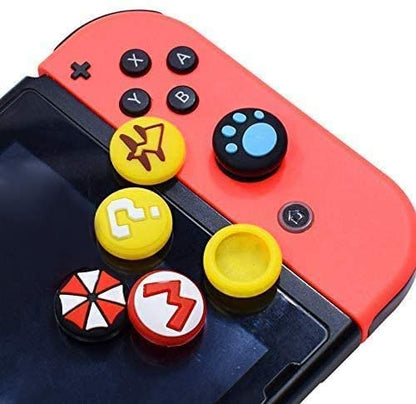 Silicone Analog Thumb Grip Stick Set Joystick Cap Thumbstick Cover Caps for Switch NS Switch Lite Controller Thumbsticks Cap (Q) - color: Q