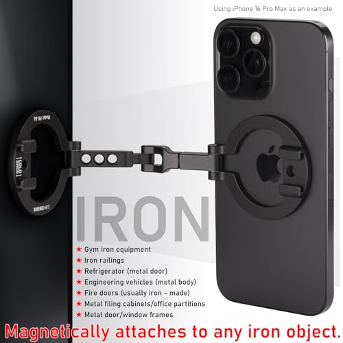 Dual‑Sided Magnetic Phone Holder for iPhone 12‑17, Vlog & Live Broadcast