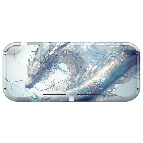 eXtremeRate DIY Replacement Shell for Nintendo Switch Lite, Crystal Dragon NSL Handheld Controller Housing w/Screen Protector, Custom Case Cover for Nintendo Switch Lite - Without Console - color: Crystal Dragon