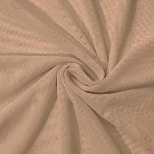 Horbaunal 4-Way Stretch Mesh Fabric by The Yard, Dark Nude 2 Yard - color: Dark Nude, size: 2 Yards