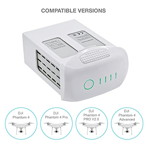 ExpertPower 4 Pack High Capacity (15.2V 5870mAh) Intelligent Flight Replacement Battery for DJI Phantom 4 Series Drones| DJI Phantom 4, Phantom 4 Pro, Phantom 4 Pro V2.0, Phantom 4 Advanced - size: 4 Pack