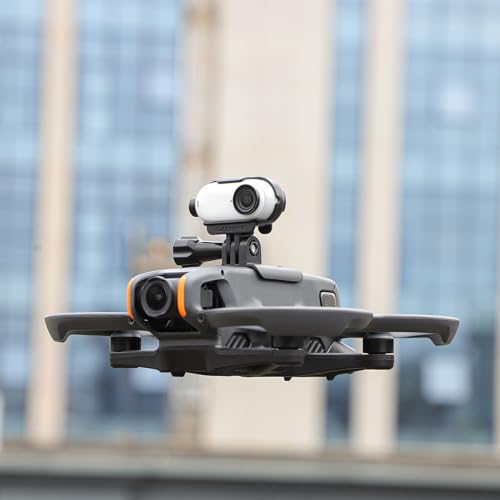 Searchlights Strobe Light with Drone Mount for DJI Avata 2 Spotlight Floodlight Bracket Support to Mount Night Flight Light to Drone with Action Camera Adapter for Insta360 GO 3S / GO3 - color: Mounting bracket