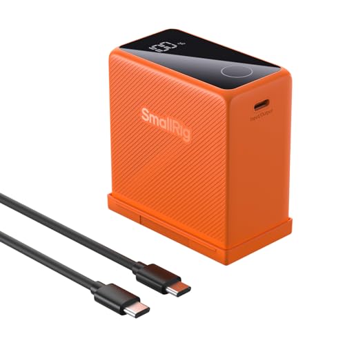 SMALLRIG NP-F970 USB-C Battery, 10500mAh 3.5H Fast Charged NPF Battery - color: Orange
