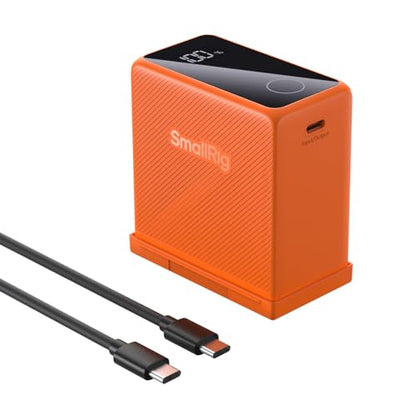 SMALLRIG NP-F970 USB-C Battery, 10500mAh 3.5H Fast Charged NPF Battery - color: Orange