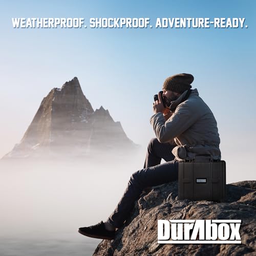 Durabox All Weather Hard Case 16 x 14 x 4” - TSA Approved Hard Shell Travel Case with Customizable Foam for Laptops, Electronics, Guns, Pistols and Other Gear - size: Medium 16 x 14 x 4"