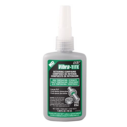 Vibra-TITE 567 Green High Temperature Retaining Compound, 50ml Bottle - size: 50 milliliters