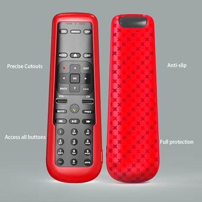 3PACK Case for DirecTV Remote, Cover for AT&T TV Now Receiver C71KW / RC82V Voice Remote Control Skin Sleeve Purple Blue Red - color: Red Blue and Purple