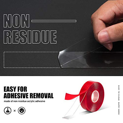 Double Sided Tape Heavy Duty, 3/4 in Clear Acrylic Mounting Tape, 10 ft - size: 3/4