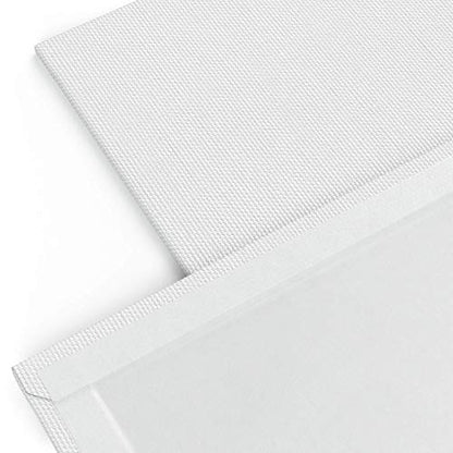 ARTEZA Canvases for Painting, Multipack of 28, 6 x 6, 8 x 8, 10 x 10, 12 x 12 Inches, Square Canvas Panels, 100% Cotton, 12.3 oz Gesso-Primed, Art Supplies for Acrylic Pouring and Oil Painting - size: Multi-pack (Square Premium)