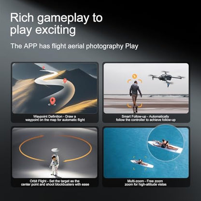 YL059 GPS Drone with 4K Camera for Adult EIS, 5G Drone with 4.3" HD Screen - color: Grey
