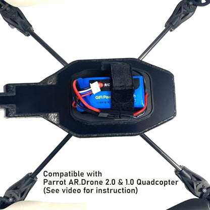 MaximalPower™ Replacement Drone Battery 2600mAh 11.1v & Charger for Parrot AR.Drone 1.0 & 2.0 (1 Charger + 2 Batteries)