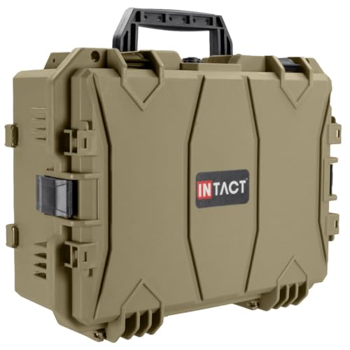 Eylar 18" Intact Series Hard Camera Case, Lightweight and Durable Stacker Design with Foam (Dark Earth) - color: Dark Earth