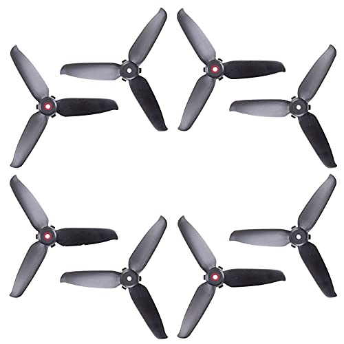 DJI FPV Drone 5328 Propellers 3-Blades Props Low Noise Quick-Release Upgrade Replacement Accessories (8pcs - 4CW 4CCW, Black) - color: Black