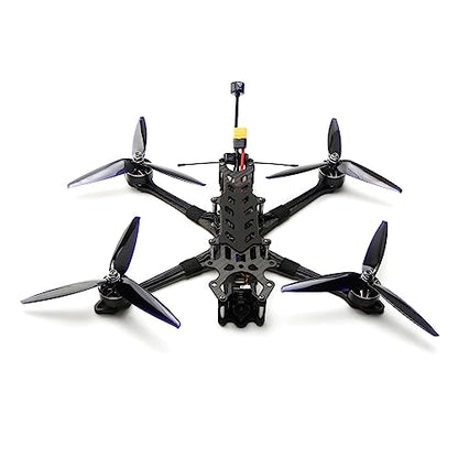HUIOP Freestyle Frame Kit, 7 inch 295mm FPV Carbon Fiber Freestyle Frame Kit Wheelbase 295mm Arm 5.0mm Suitable for Long Range Drone