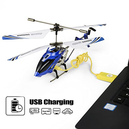 Cheerwing S107/S107G Phantom 3CH 3.5 Channel Mini RC Helicopter with Gyro Blue - color: Blue