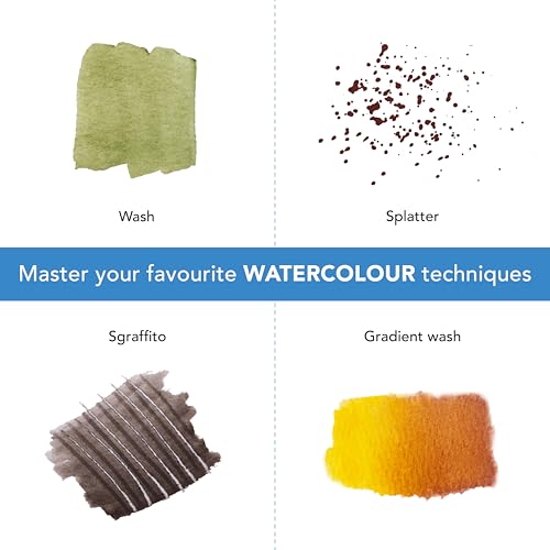 Castle Art Supplies 24 X 12ml Watercolor Paint Set for Adults - New Formula