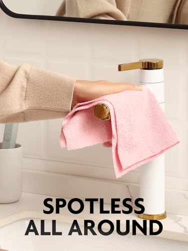 Fantasticlean Microfiber Cleaning Cloth Roll -75 Pack, 12" x 12" (Pink) - color: Pink, size: 75 pack