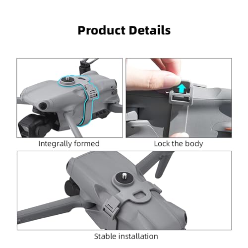 Camera Adapter Mount Extension Bracket for DJI Air 3 Drone Carry Bracket Top Extension Camera 1/4 Screw Adapter Bracket Holder Mount
