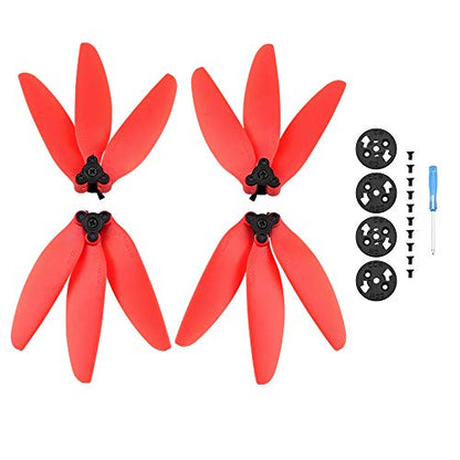 BTG Quick Release Three-Blade Propellers Blades Compatible with DJI Mavic Mini/Mini 2 / Mini 4K Drone (Red)