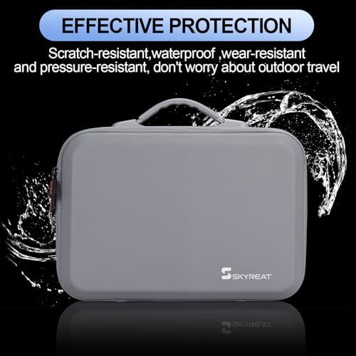 Skyreat Neo Case, Portable PU Leather Storage Neo Shoulder Bag for DJI Neo Fly More Combo Drone and RC-N3 Remote Controller Accessories