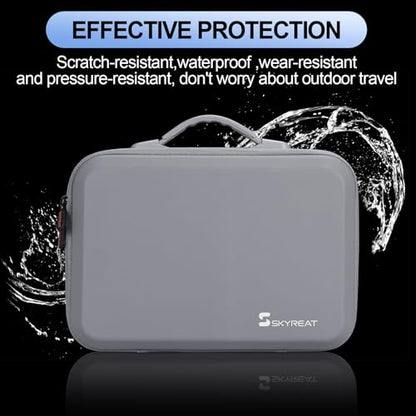 Skyreat Neo Case, Portable PU Leather Storage Neo Shoulder Bag for DJI Neo Fly More Combo Drone and RC-N3 Remote Controller Accessories