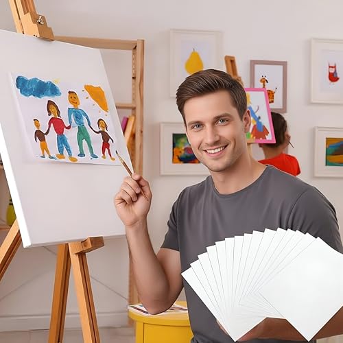 TecUnite 8 x 12 Inch 60 Sheets Watercolor Paper Pad Bulk - size: 8 x 12 inch