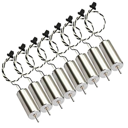8Pack 8520 8.5x20mm 3.7V 53000RPM Coreless Mini DC Brushed Motors