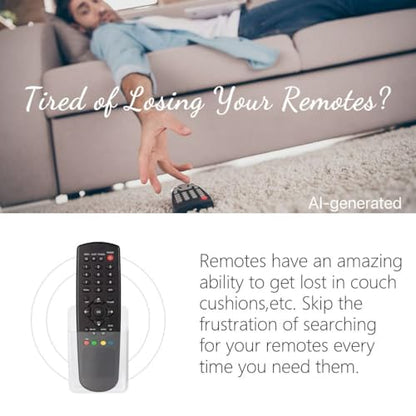 2 Pcs Remote Control Holder Wall Mount, TV Controller Holder, Self Adhesive Remote Holder, Wall Pen Holder Storage Accessories for Home Office School（Clear） - color: Clear&2Pcs