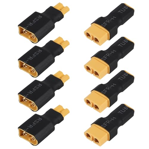 4 Pair No Wires XT30 to XT60 Plug Female Male Adapter Wireless Connector for RC FPV Drone Car Lipo NiMH Battery Charger ESC
