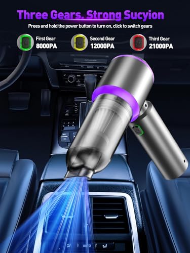 Car Vacuum Cleaner, Cordless Handheld Mini Strong Air Duster Blower