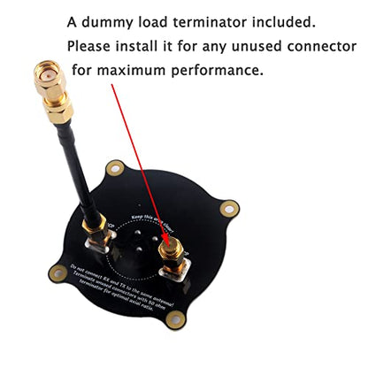 5.8GHz Triple Feed Patch Antenna, High Gain 9.4dBi Directional Circularly Polarized LHCP RHCP Antenna with 50ohm SMA Load Terminator for FPV Racing Drone Eachine EC800D