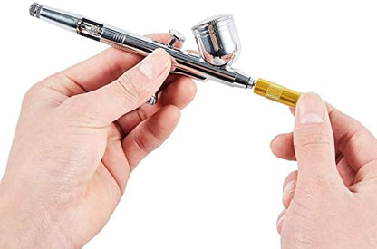EBEST 4 SET Airbrush Cleaning Kit Repair Tools Needle Nozzle Brush Glass Cleaning Pot Holder