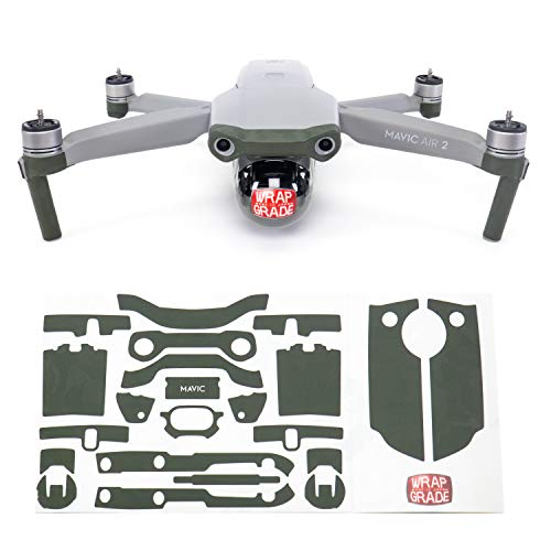 Wrapgrade Skin Compatible with DJI Mavic Air 2 | Accent Color A (Army Bumpy CAMO) - color: Army Bumpy Camo