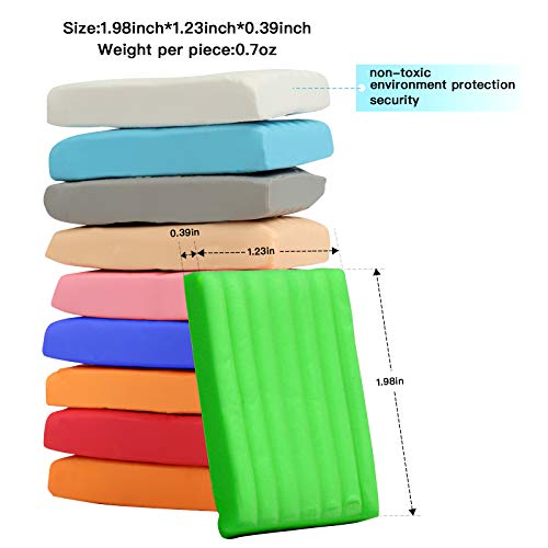 Aestd-ST Polymer Clay Kit 50 Colors, Oven Bake Modeling Clay for Kids - color: 50 Colors A