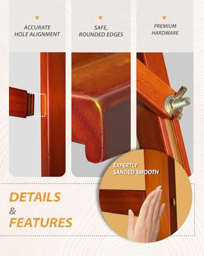 Pine Wood A-Frame Art Easel Stand,Foldable Wooden Easel for Painting,Walnut - style: Walnut