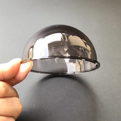 3.3 Inch Small Smoke Colored Dome Cover Waterproof Rainproof Polycarbonate Security CCTV Camera Protective Cover Plexiglass Replacement Camera Lens Cap - color: 85x45mm Smoke