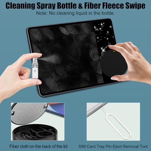 VICHYIE 20 in 1 Multifunctional Cleaner Kit for Electronic Devices (Black) - color: Black