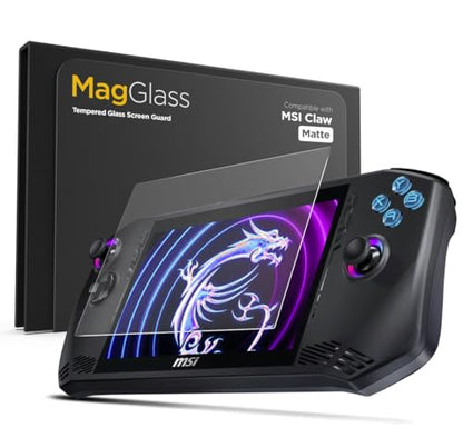 magglass Matte Screen Protector for MSI Claw, Anti Glare Tempered Glass Display Guard (Handheld Gaming Console) - color: Matte