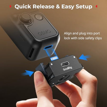 SmallRig Aluminum Charging Adapter Desktop Base for DJI Osmo Pocket 4P/4/3