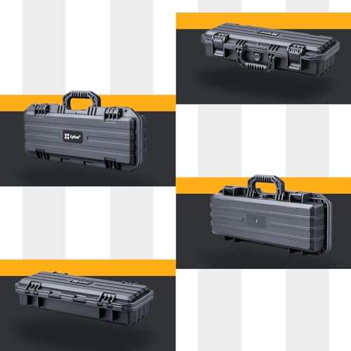 Lykus HC-4210 Waterproof Hard Case with Foam, Inner Size 16.14*4.72*2.95in - size: HC-4210
