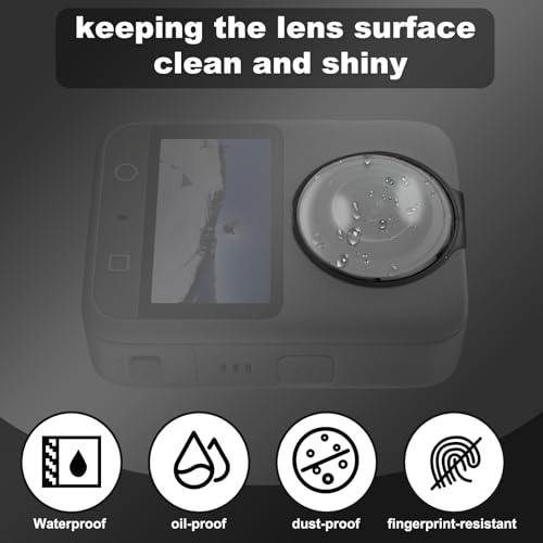 2pcs Lens Guards for DJI Osmo 360 Camera, Snap-On Front and Rear Lens Protector Case Cover Caps Compatible with DJI Osmo 360 Accessories