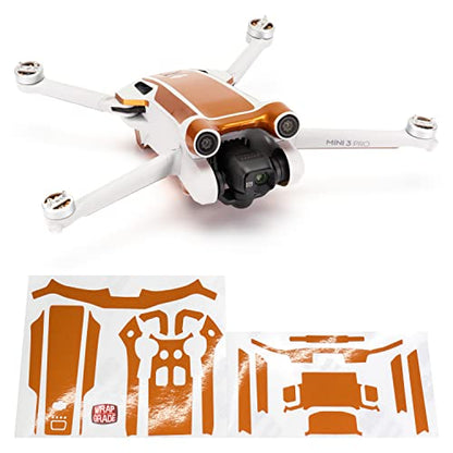 WRAPGRADE Skin Stickers Compatible with DJI Mini 3 Pro | Accent Color (Butterfly Copper) - color: Butterfly Copper