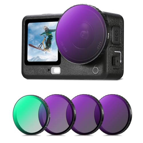 K&F CONCEPT Snap On CPL ND Filter Kit Compatible with DJI Osmo Action 6 - size: For Osmo Action 6