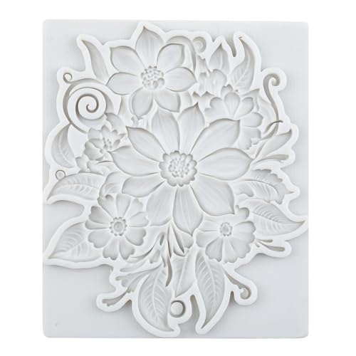 Flower Polymer Clay Mold Baroque Flower Lace Silicone Molds - color: Style H