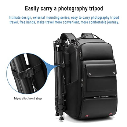 Waterproof DSLR Camera Backpack - Large with TSA Lock, Fits Drone & 17-Inch Laptop