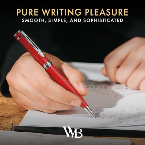 Wordsworth & Black Luxury Metal Mechanical Pencil 0.7mm for Writing, Red - color: Red Chrome