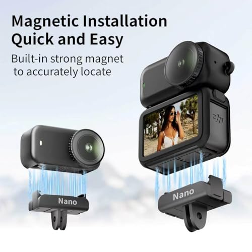 Accessories Kit for DJI Osmo Nano, Silicone Protective Case, Mini Storage Case, Magnetic Mount, HD Screen Protector, Lens Caps, Lanyards