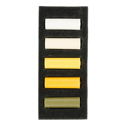 Rembrandt Soft Pastel Micro Set, 5-Piece Half Sticks, Warm Yellows - color: Warm Yellows, style: 5 Half Sticks in Micro Set